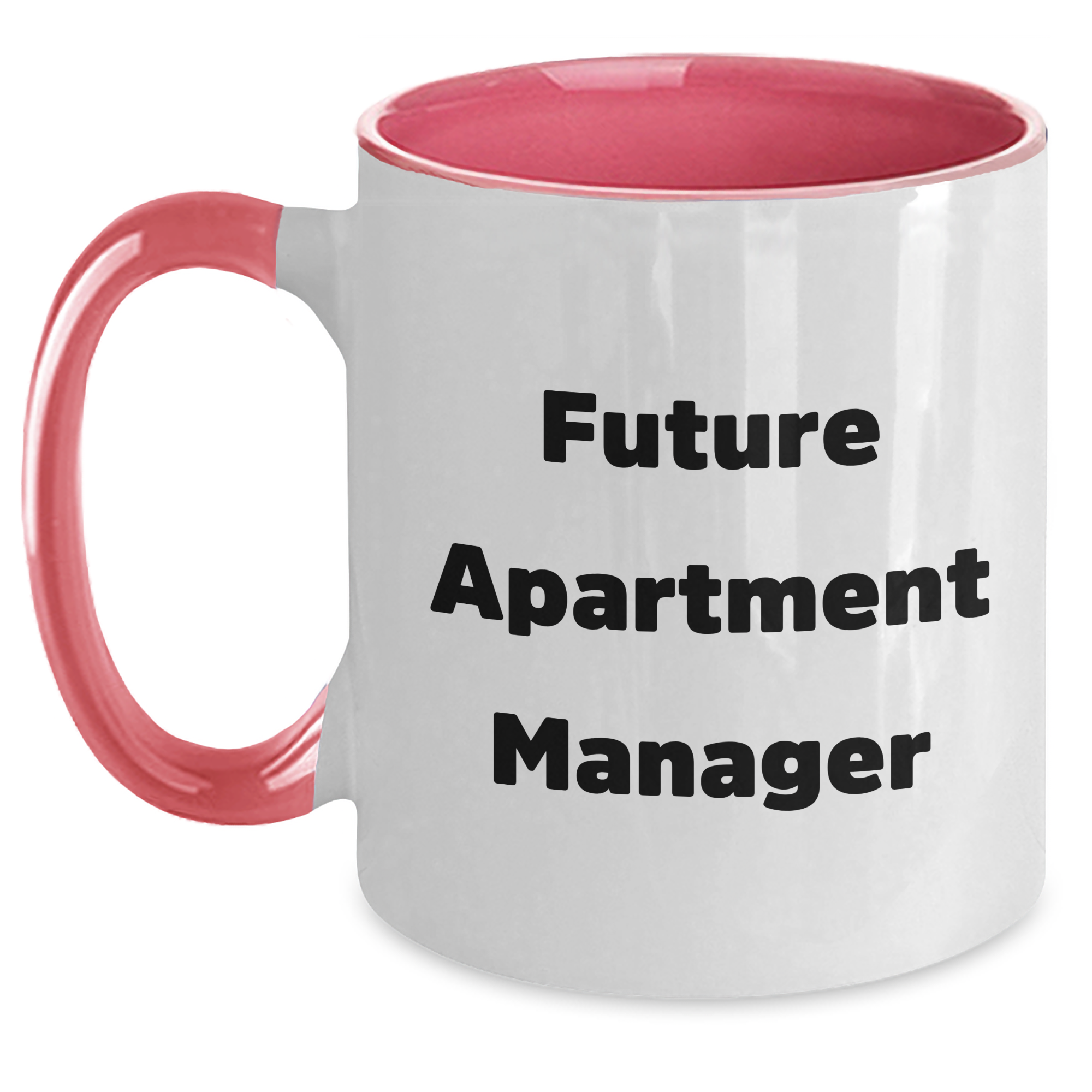 Funny Quote Apartment Manager Gifts, Two Tone Coffee Mug for Future Apartment Manager, Gifts from Men to Women on Mother's Day - Main