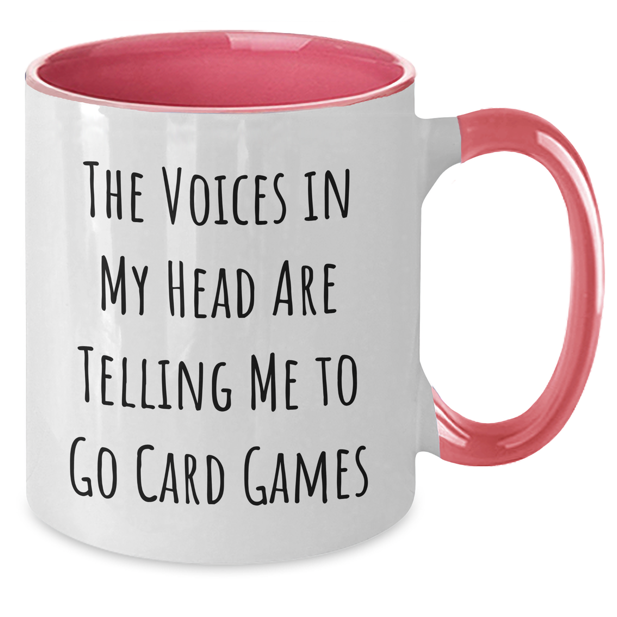 Funny Card Games Quote Two Tone Coffee Mug, Gifts from Friends for Card Games Enthusiasts on Mother's Day - Additional
