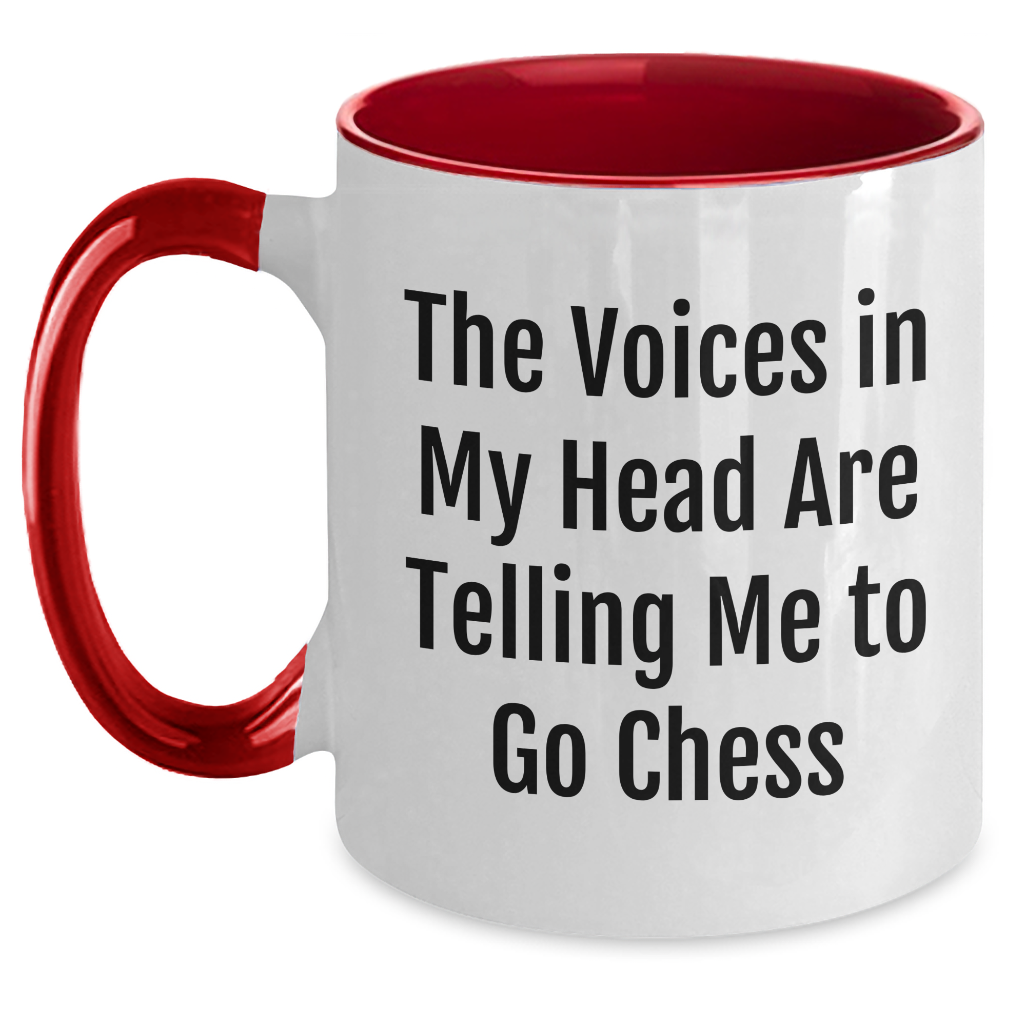 Funny Chess Quotes Two Tone Coffee Mugs for Chess Enthusiasts, Unique Gifts for Mom on Mother's Day from Family, Friends, or Coworkers - Main