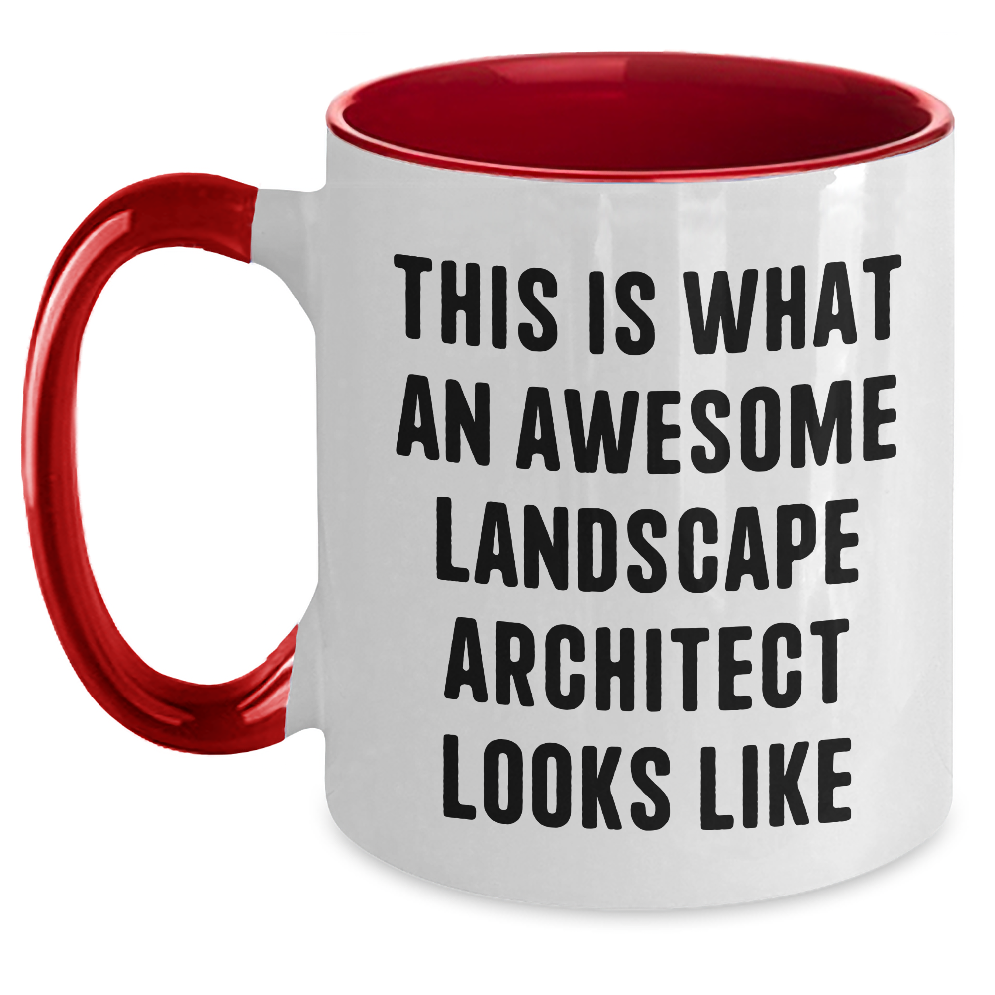 Funny Landscape Architect Gifts, Two Tone Coffee Mug, This Is What An Awesome Landscape Architect Looks Like, For Him, Father's Day Unique Gifts from Family - Main