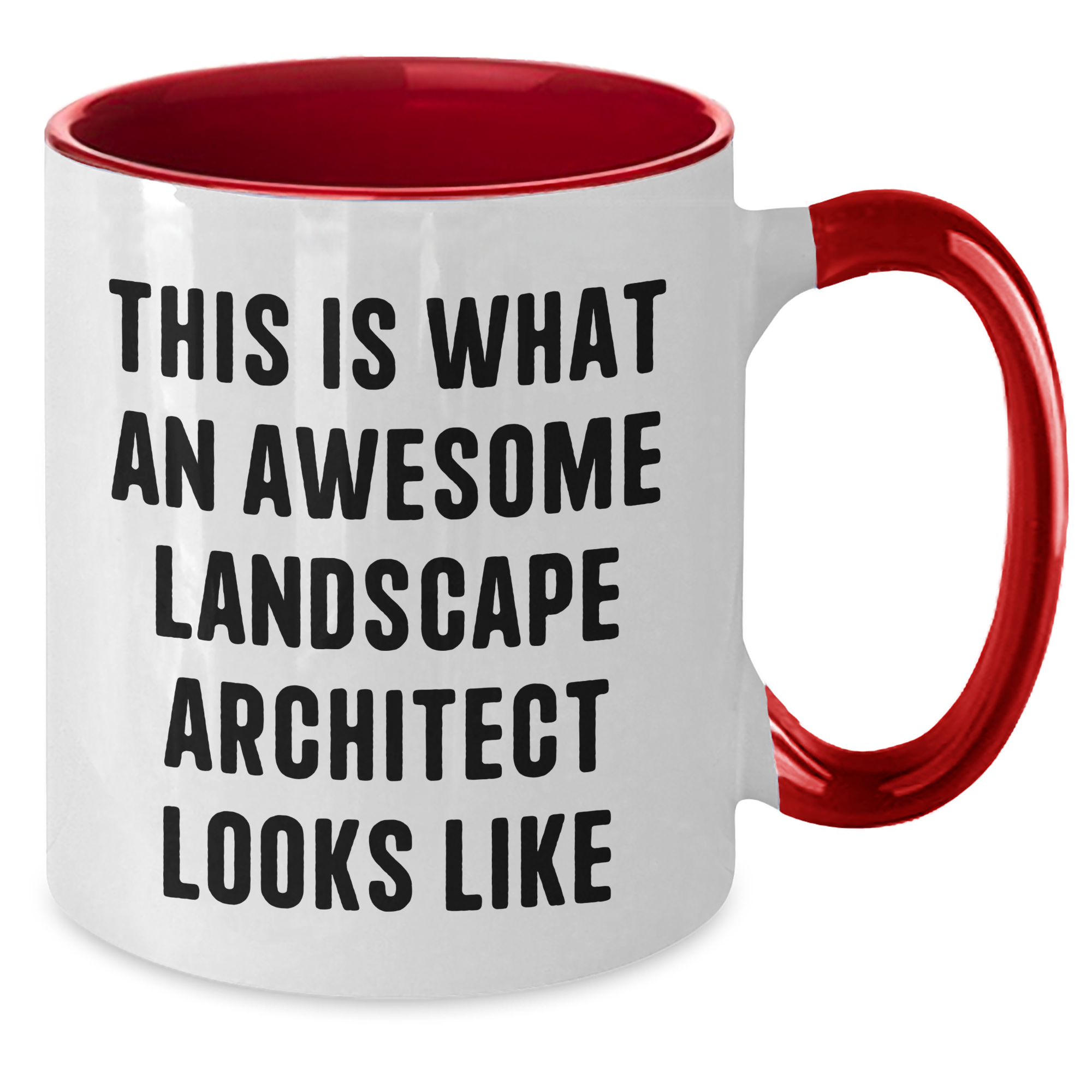 Funny Landscape Architect Gifts, Two Tone Coffee Mug, This Is What An Awesome Landscape Architect Looks Like, For Him, Father's Day Unique Gifts from Family - Additional