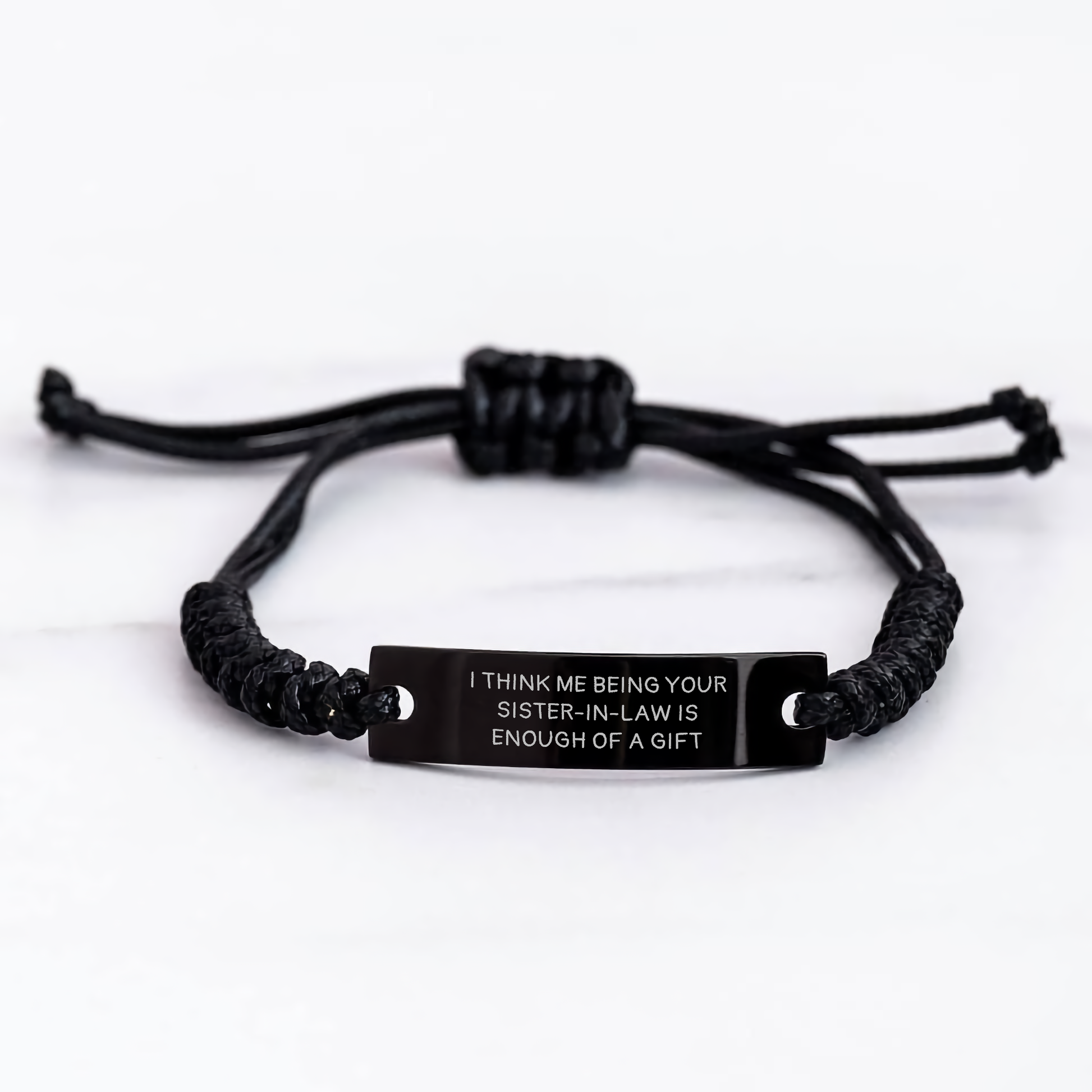 Sister-in-law Gifts, Quote Rope Bracelet, Funny Quote Jewelry for Women, Gifts from Men, Unique Mother's Day Unique Gifts for Sister-in-law - Image 3