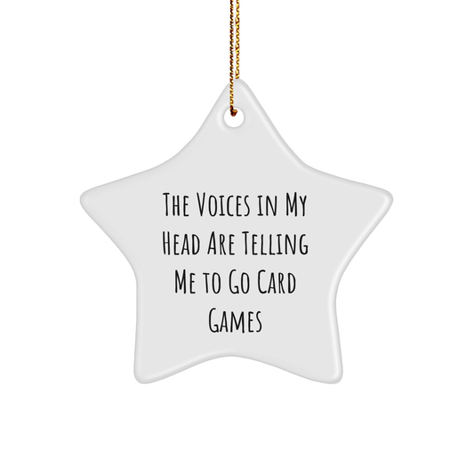 'Tis the Season for Card Games: Funny Star Ornament Gifts for Card Games Enthusiasts from Friends, Family, or Coworkers - Image 1