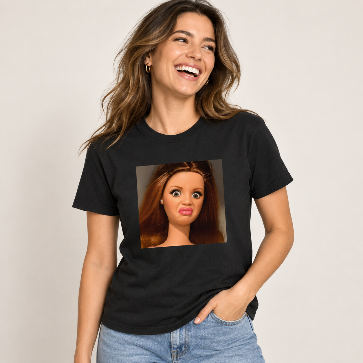 Disgusted Doll Face Shirt Comfort Colors Tshirt