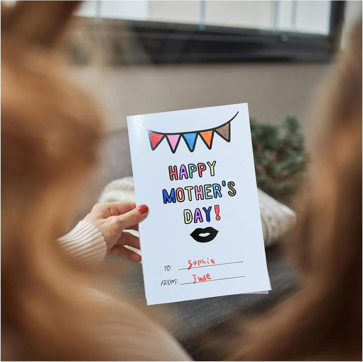 Fill in Blank Happy Mother’S Day Card from Son Daughter, Mother'S Day Craft for Kids, Fill in the Blank Card for Mom with Envelope
