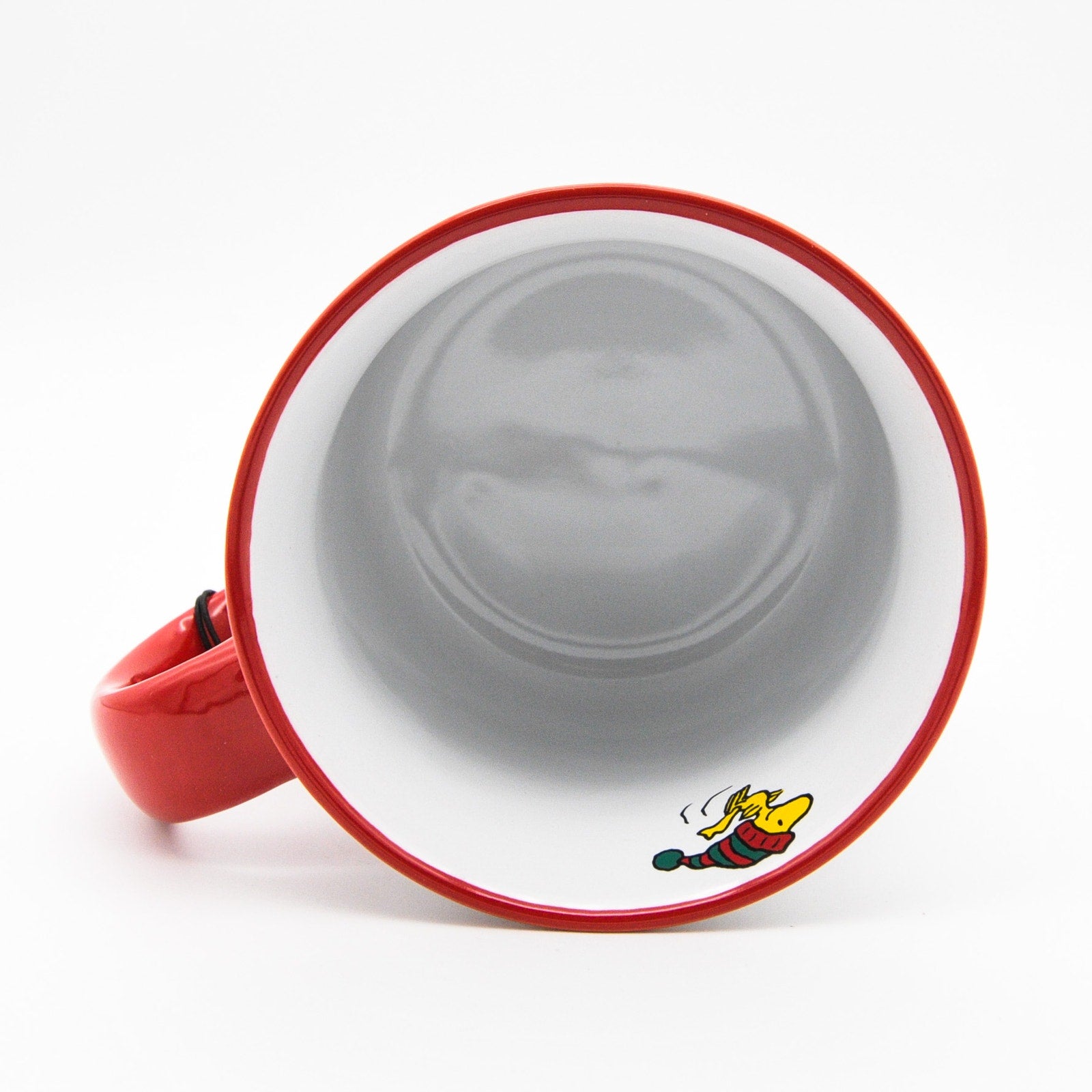 Peanuts Holiday Mug, Snoopy and Woodstock in Sleigh 20oz Ceramic Coffee Cup, Gift For Peanuts Collectors