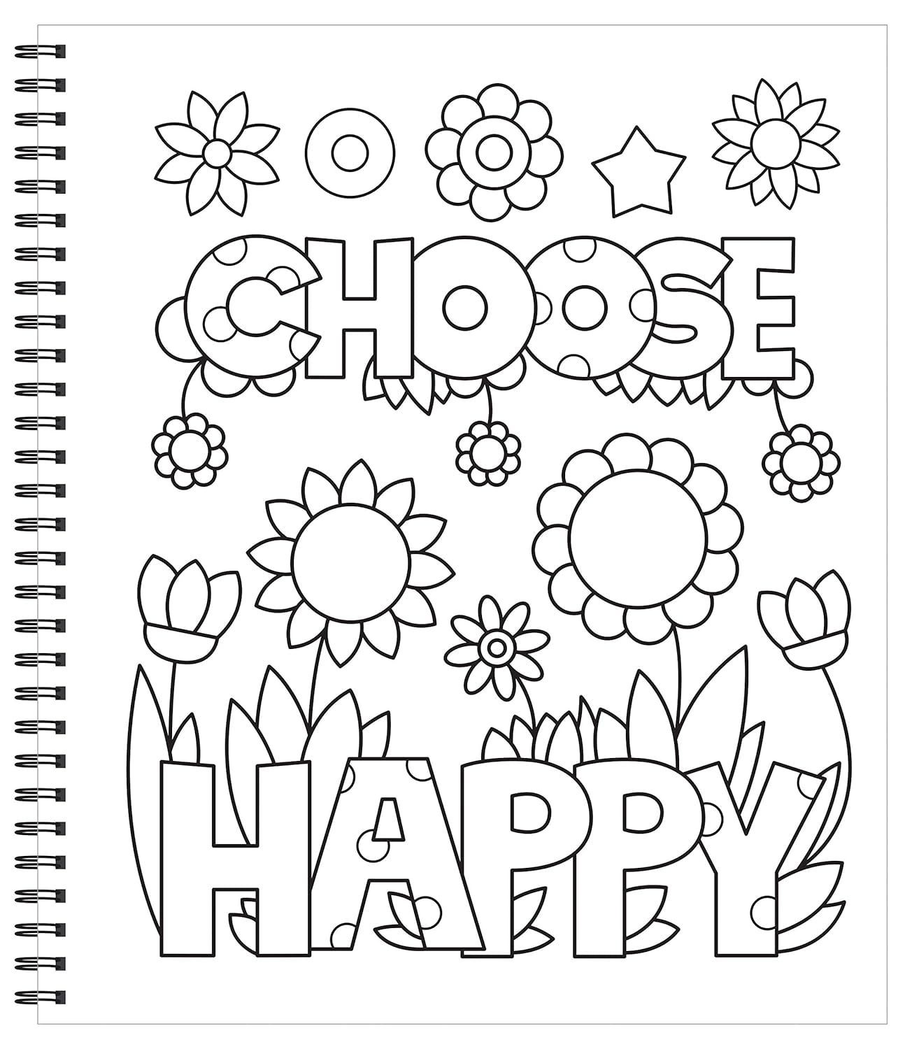 Large Print Easy Color & Frame - Stress Free (Adult Coloring Book)