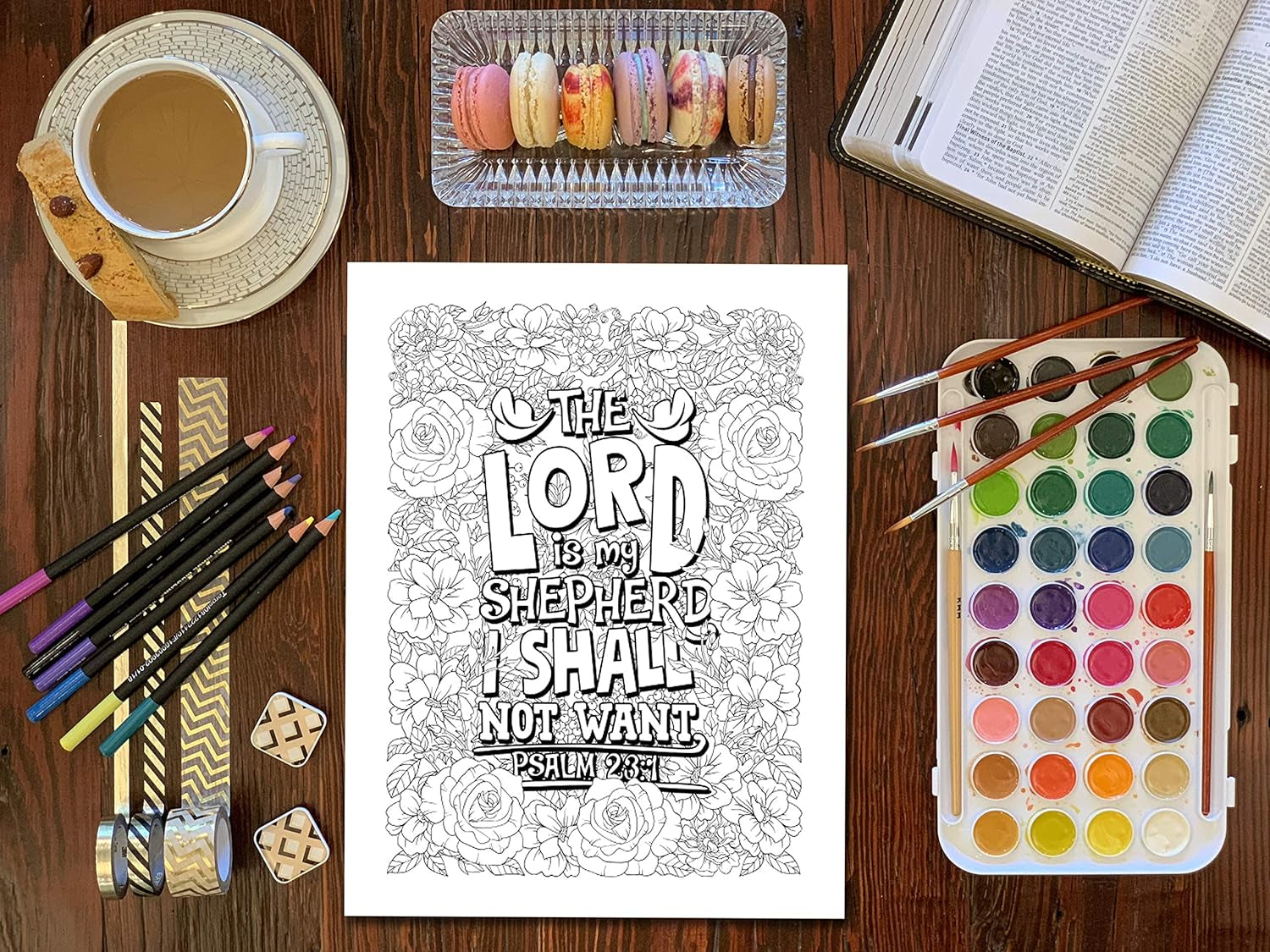 Color the Psalms: Inspired to Grace: Christian Coloring Books