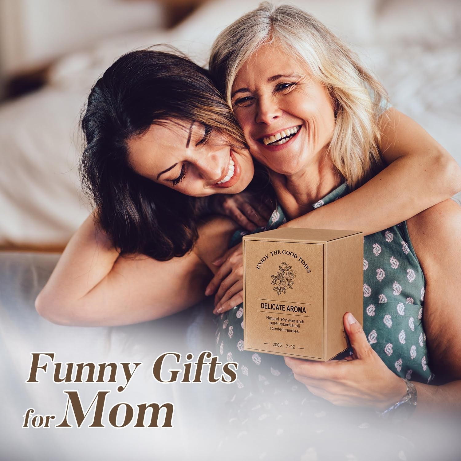 Mothers Day Gifts for Mom, Mom Birthday Gift from Daughter or Son, Funny Present for Grandma Nana Dad, Favorite Child Candle, Sentimental Fathers Day & Christmas Presents, Lavender Scented Candle