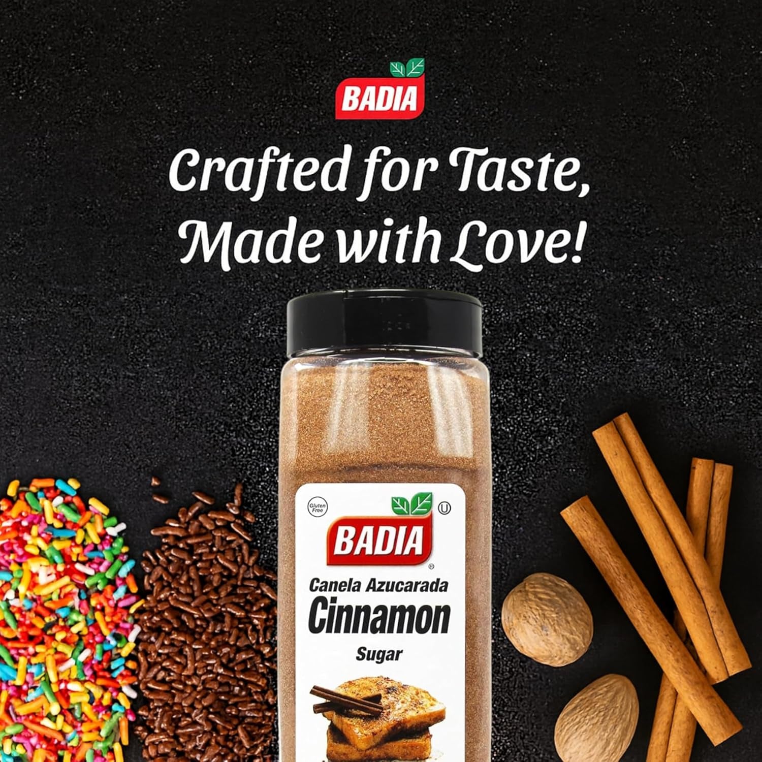 Cinnamon Sugar, 29 Oz – Sweet Blend of Cane Sugar and Ground Cinnamon, All Purpose Topping for Baking, Coffee, Desserts, Gluten Free