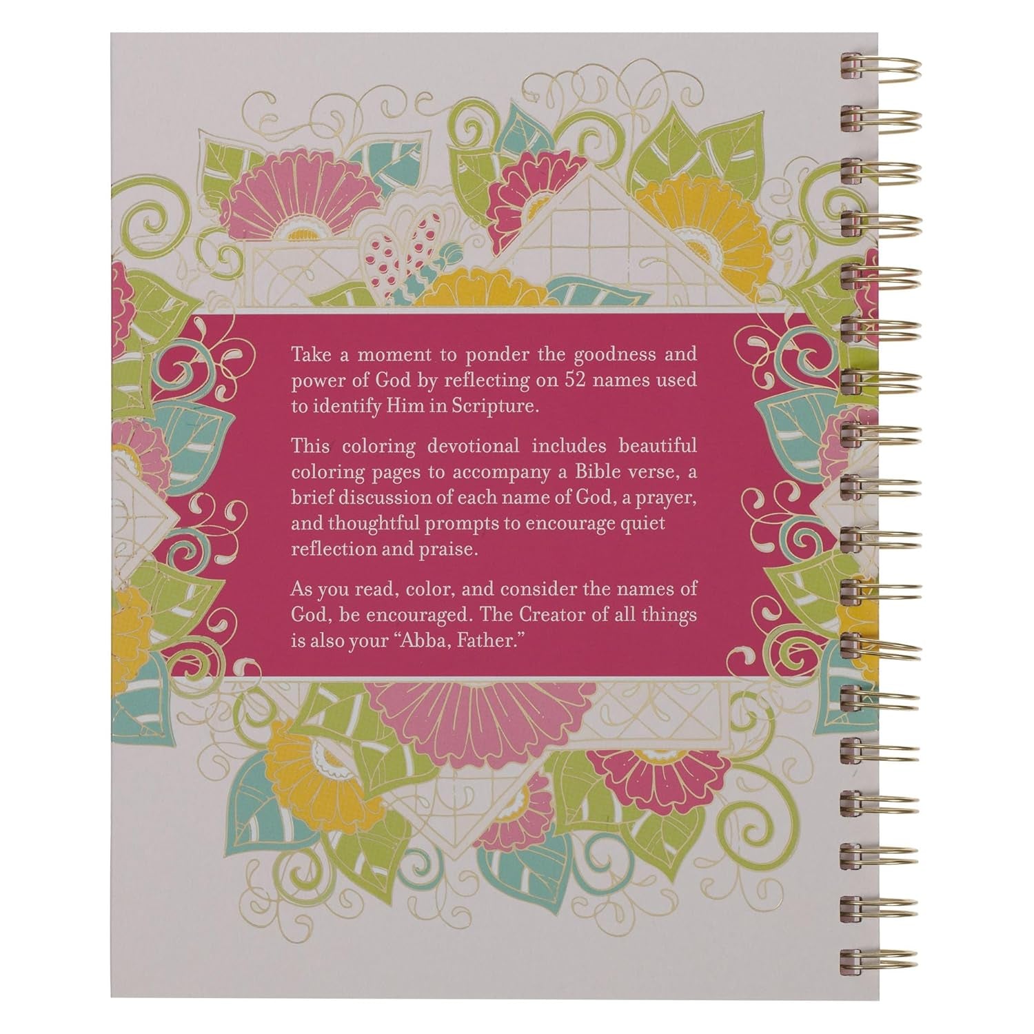 Coloring the Names of God: 52 Devotions and Coloring Pages to Encourage Reflection and Praise