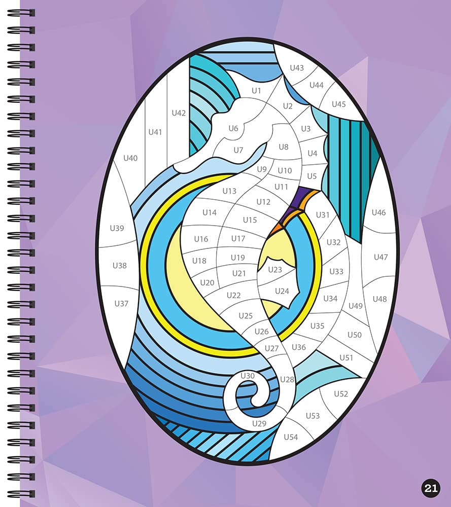 Brain Games - Sticker by Number: Mosaic Animals (28 Images to Sticker)