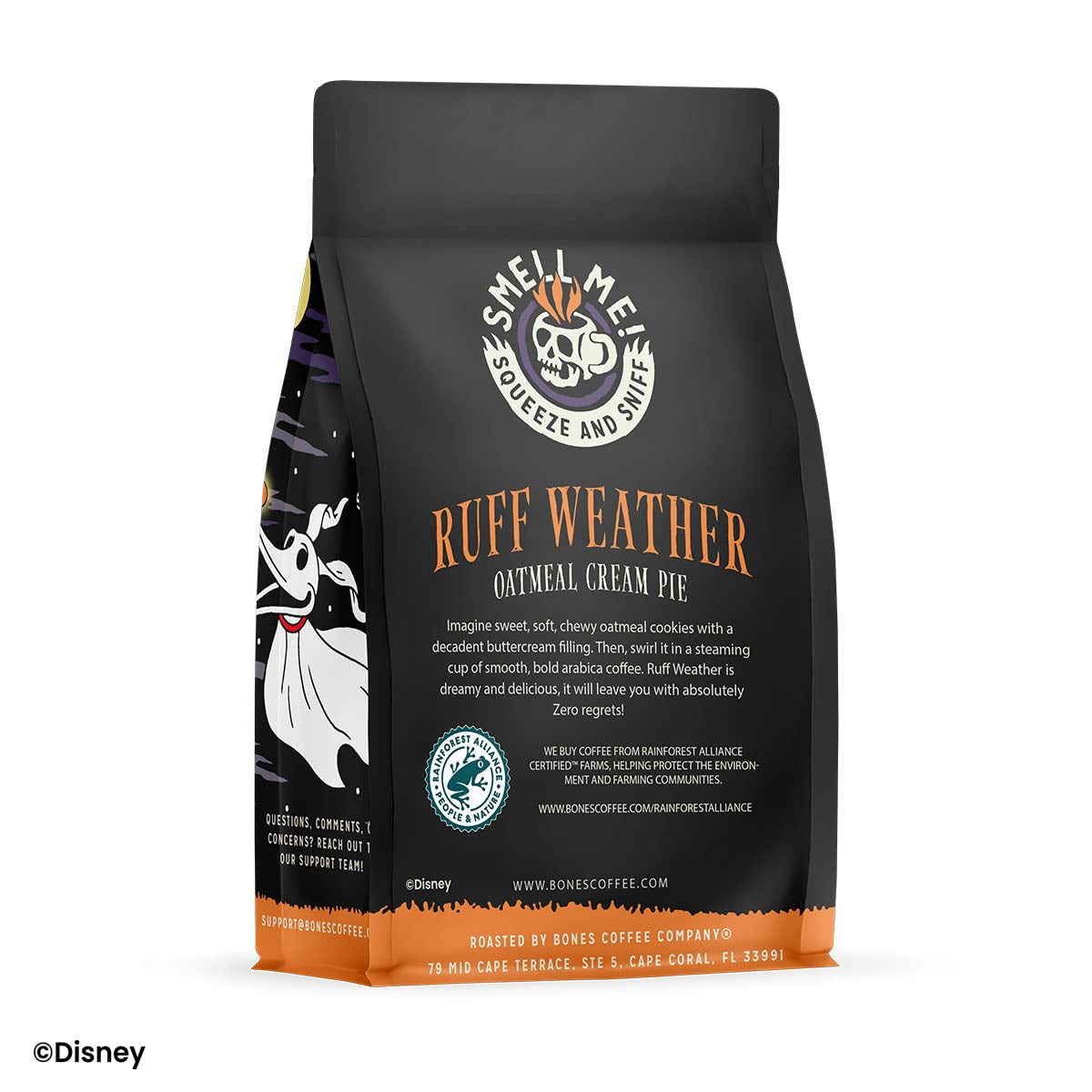 Nightmare Before Christmas Oatmeal Creampie Flavored Coffee Beans - Medium Roast, Low Acid (12 Oz)