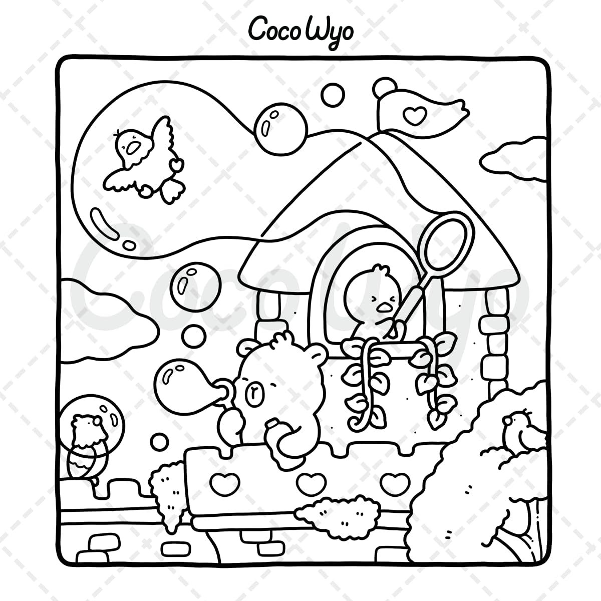 Little Cuddles: Coloring Book for Adults and Teens Featuring Cute Animal Friends for Relaxation