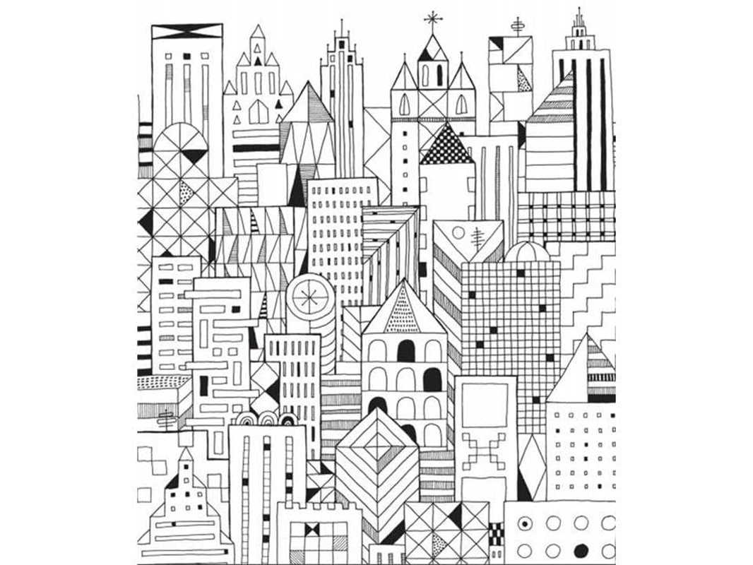 Color & Frame - 3 Books in 1 - Country, Forest, City (Adult Coloring Book)