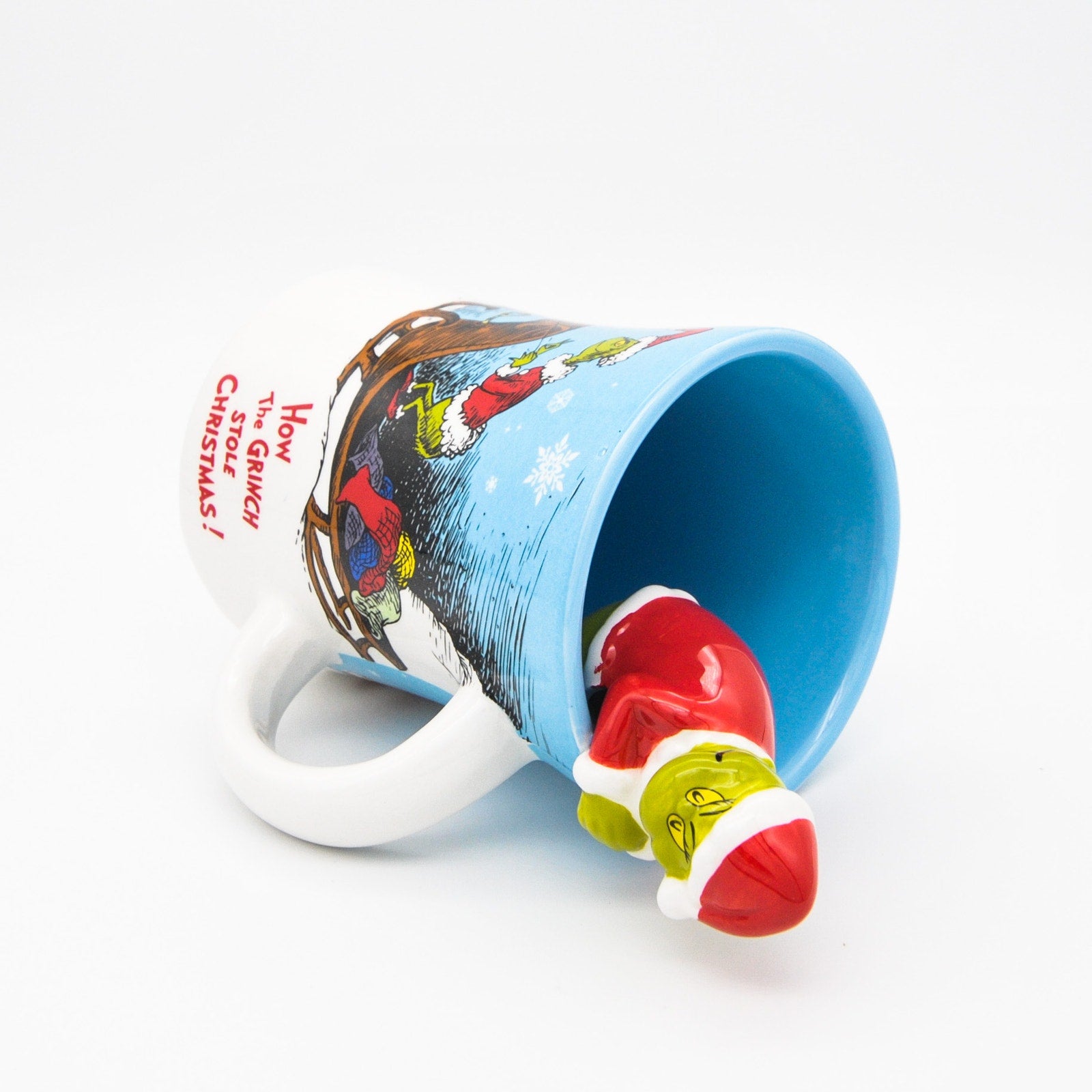 Grinchmas Christmas Figurine Mug, How The Grinch Stole Christmas 12oz Ceramic Coffee Cup Gift, New