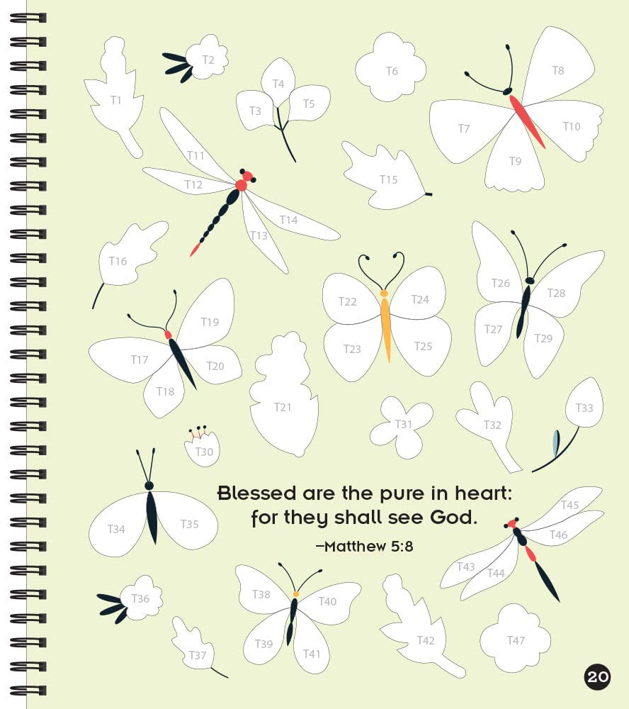 Brain Games - Sticker by Number: Words of Jesus (28 Images to Sticker)