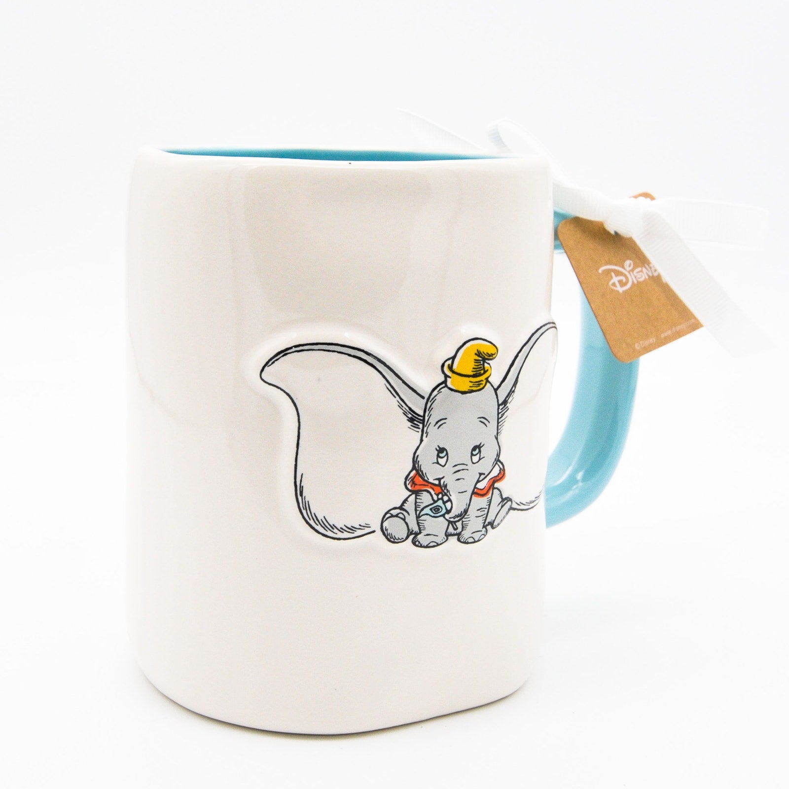 Rae Dunn Dumbo Mug, Don't Just Fly, Soar 16oz Ceramic Double Sided Coffee Mug Gift