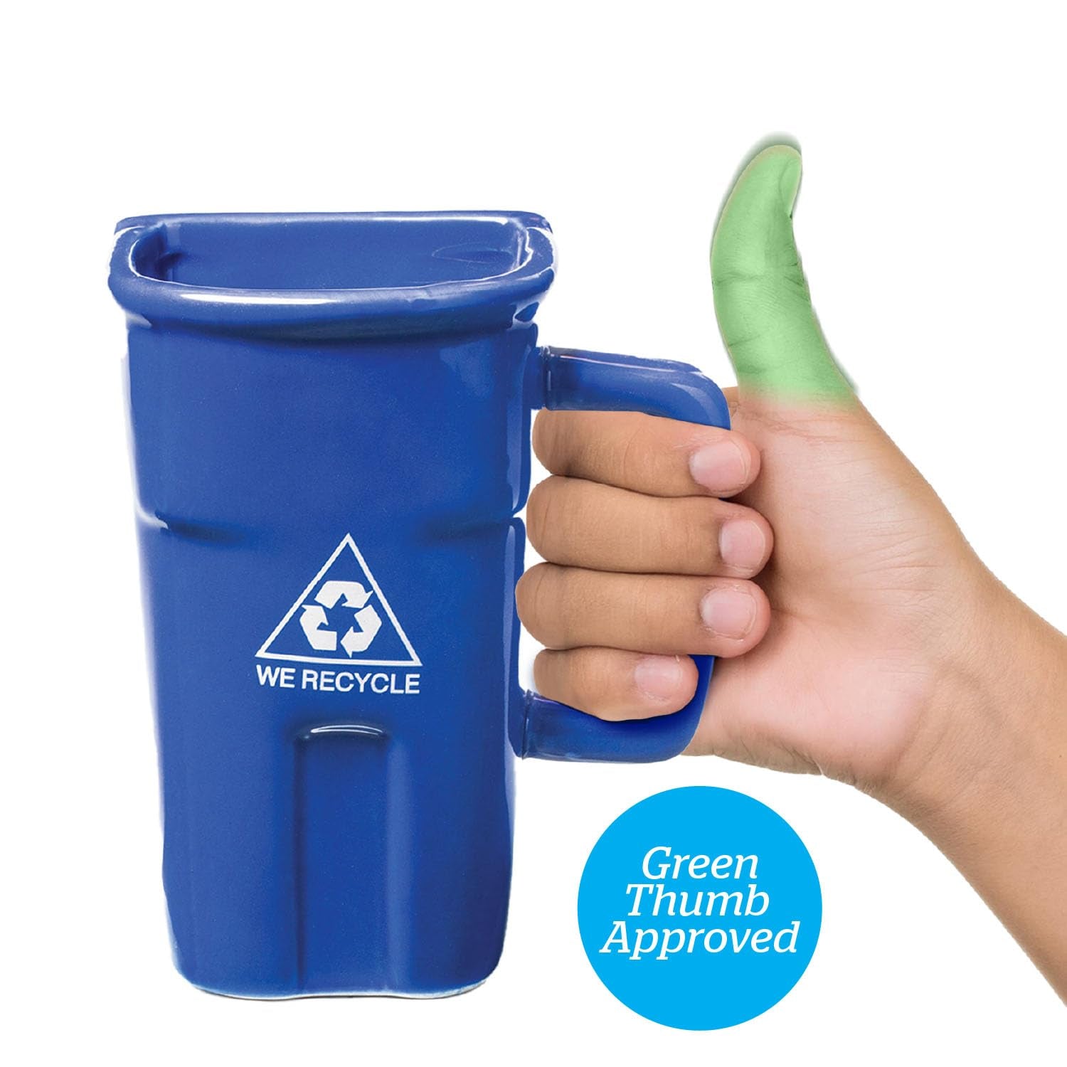 Recycle Bin Coffee Mug – Funny Trash Can Novelty Mug (12oz)