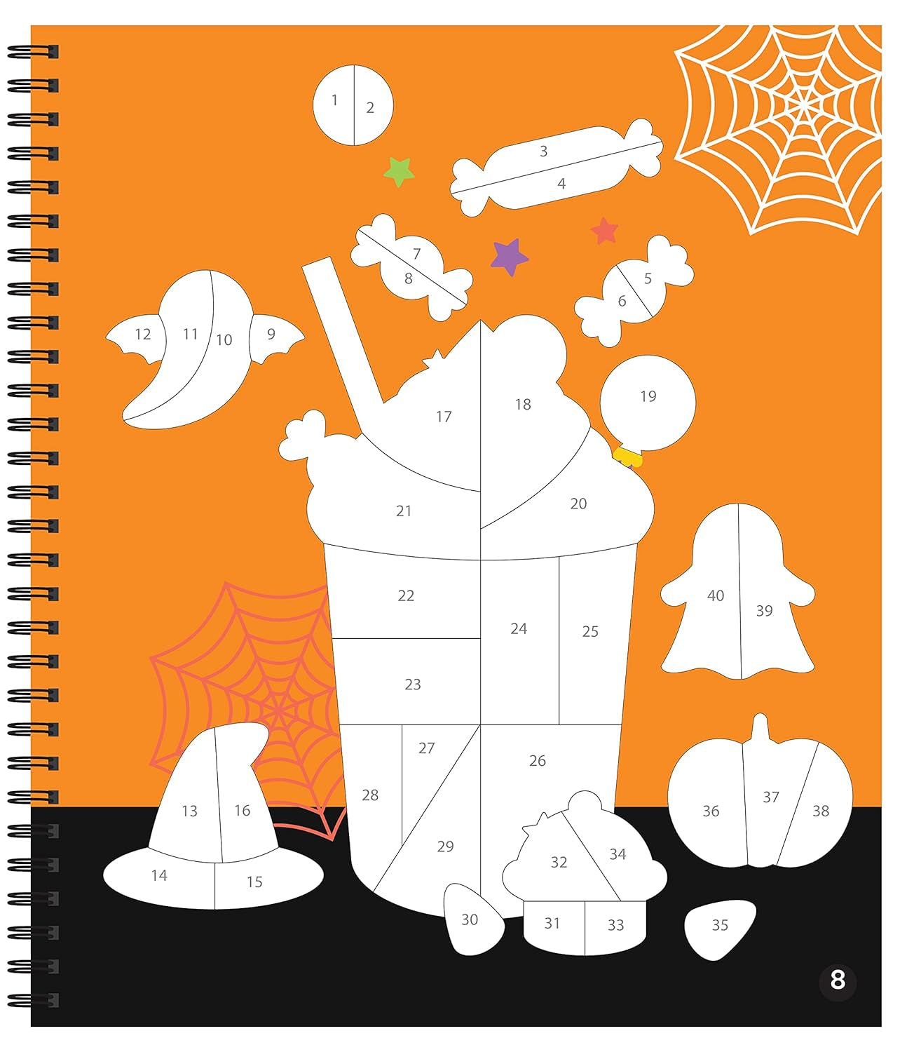 Brain Games - Sticker by Number: Halloween (Volume 1)