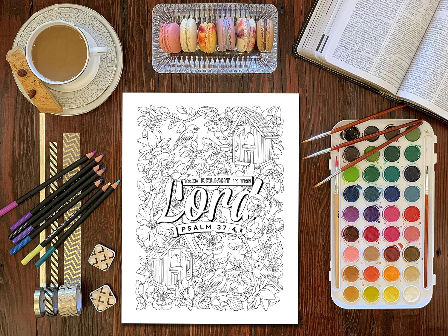 Color the Psalms: Inspired to Grace: Christian Coloring Books