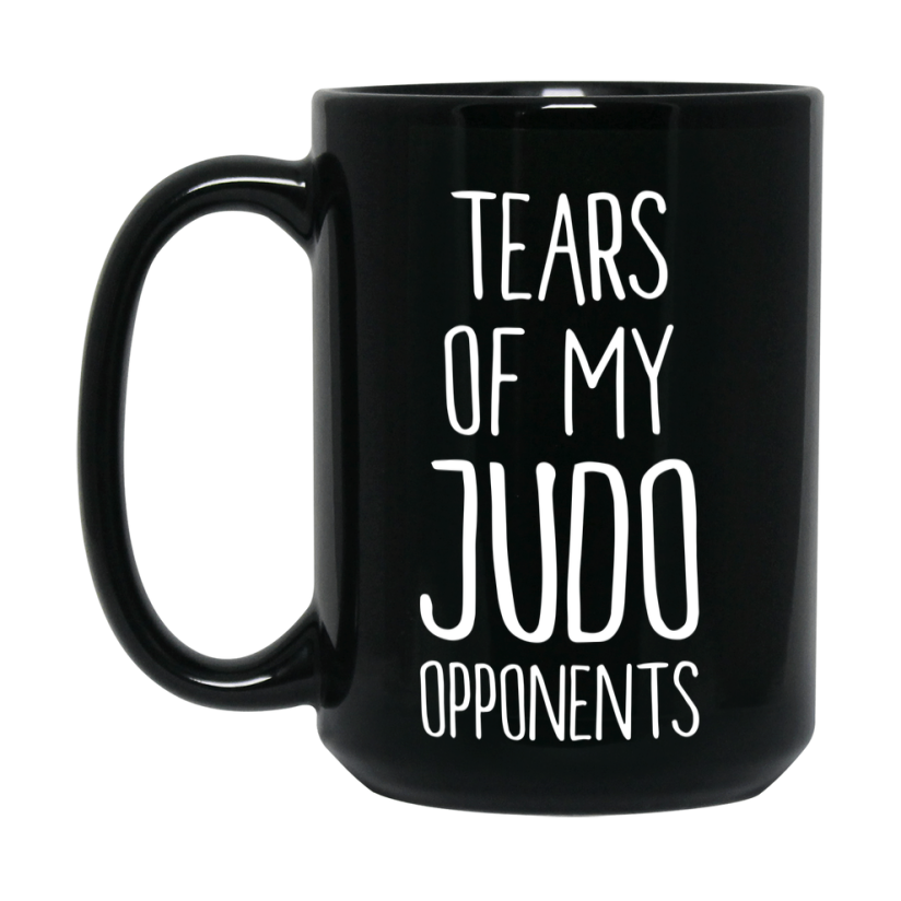 Funny Judo Mug – Tears Of My Judo Opponents, 11Oz Or 15Oz Black Coffee Cup Gift