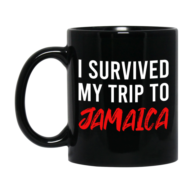 Funny Travel Mug - I Survived My Trip To Jamaica