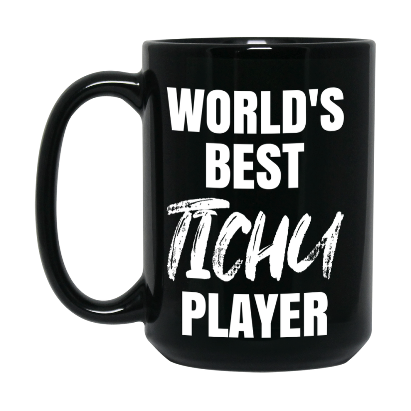 World's Best Tichu Player Mug, Funny Card Game Player Gift, 11Oz Or 15Oz Black Ceramic Mug