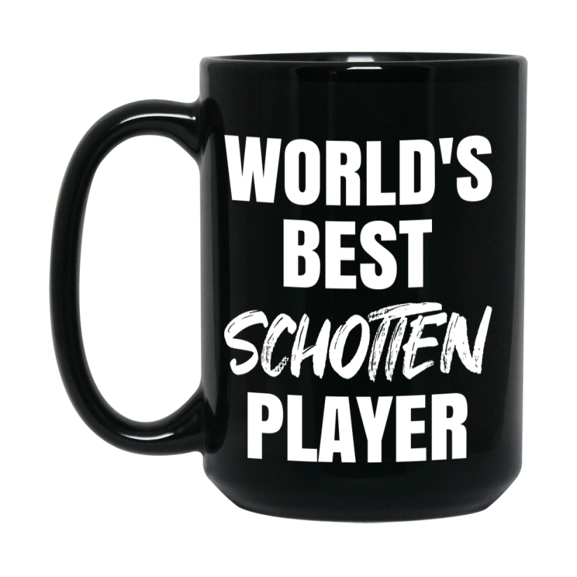 World's Best Schotten Player Mug, Funny Card Game Player Gift, 11Oz Or 15Oz Black Ceramic Mug