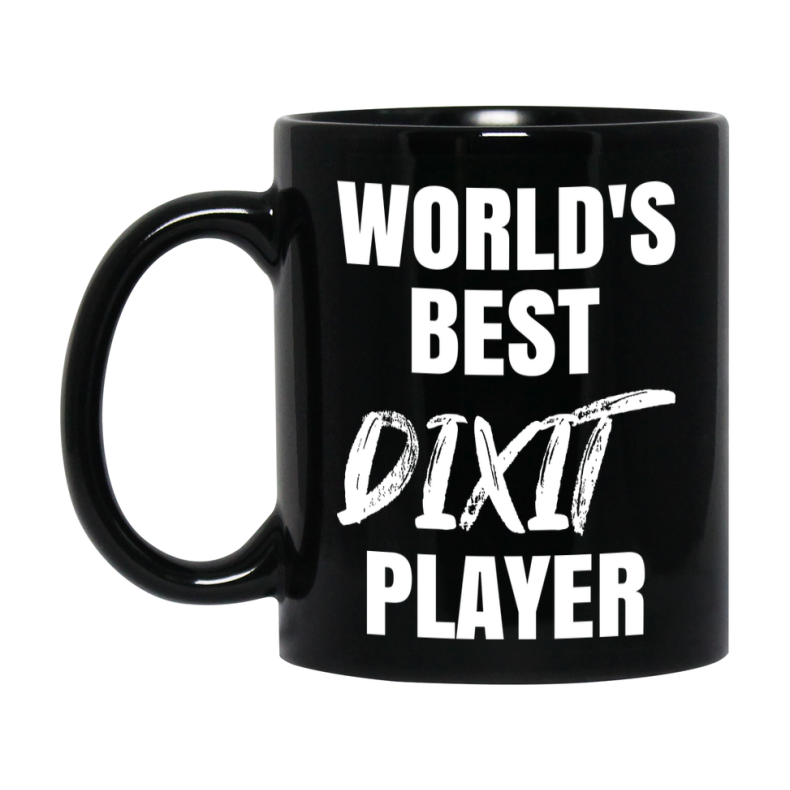 World's Best Dixit Player Mug, Funny Game Board Gift, 11Oz Or 15Oz Black Ceramic Mug