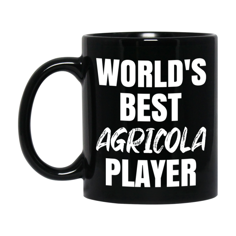 World's Best Agricola Player Mug, Funny Game Board Gift, 11Oz Or 15Oz Black Ceramic Mug