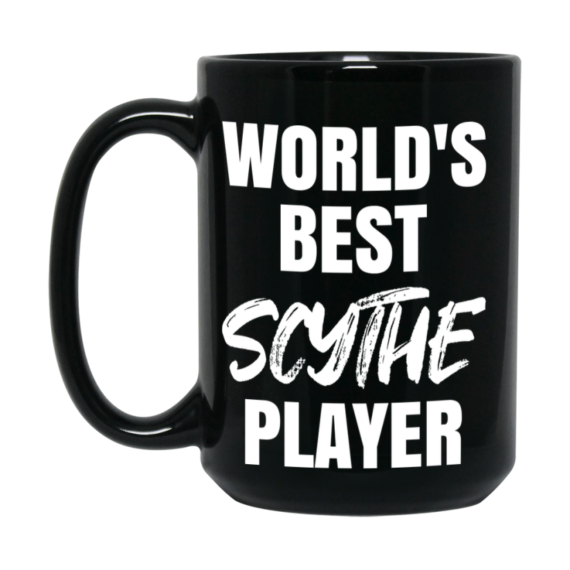 World's Best Scythe Player Mug, Funny Game Board Gift, 11Oz Or 15Oz Black Ceramic Mug
