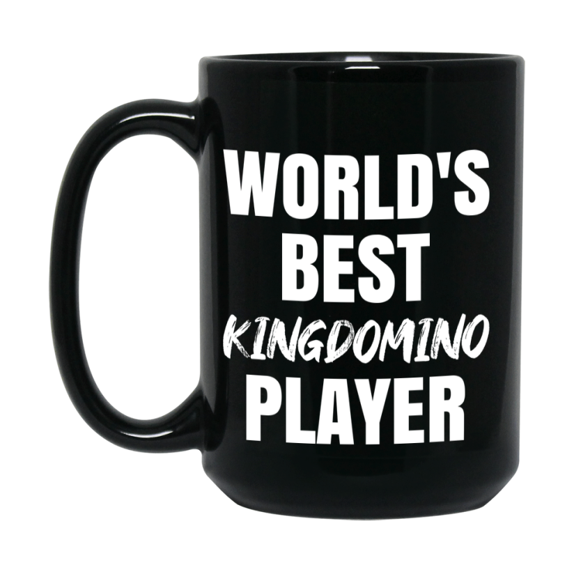 World's Best Kingdomino Player Mug, Funny Game Board Gift, 11Oz Or 15Oz Black Ceramic Mug
