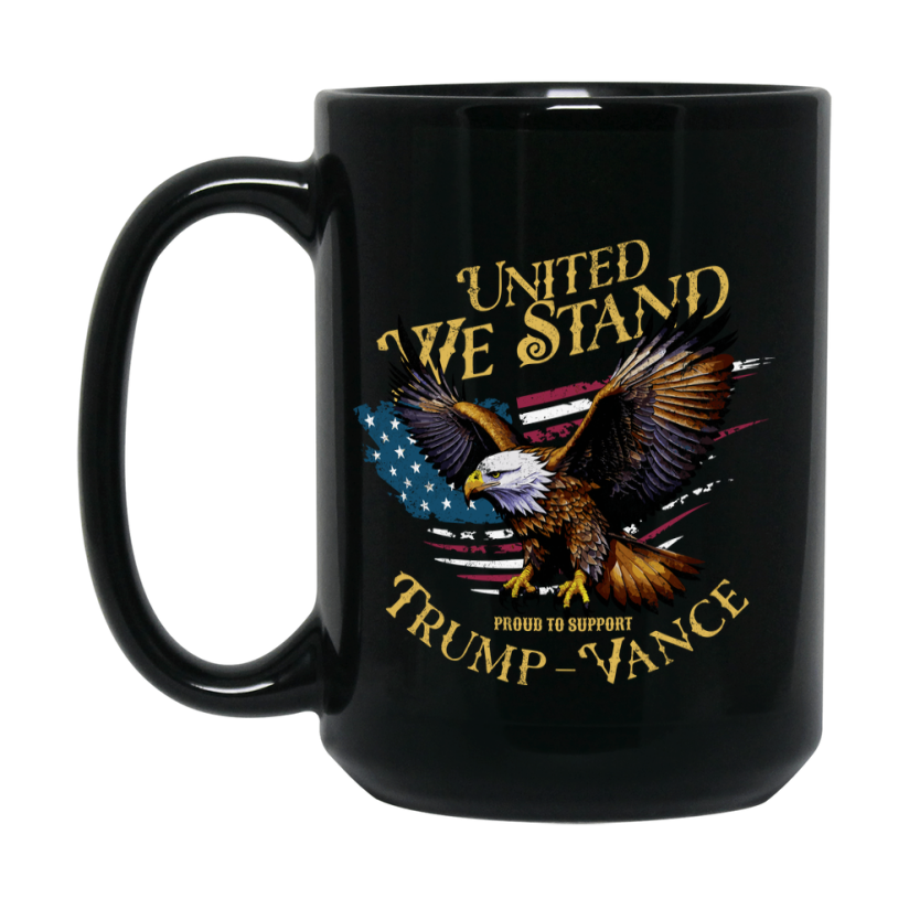 Trump Coffee Mug Gift, Double-Sided 11Oz Black Ceramic Trump Mug