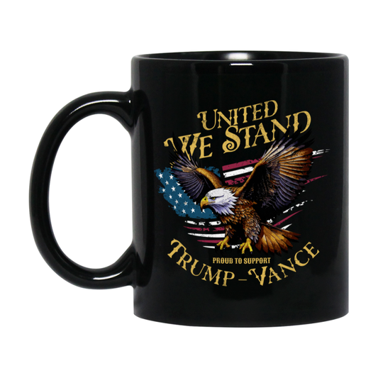 Trump Coffee Mug Gift, Double-Sided 11Oz Black Ceramic Trump Mug