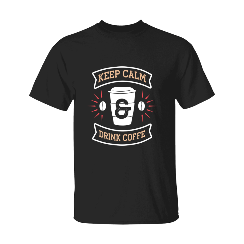 Coffee Lovers Funny Coffee Quote Tee Shirt, Black Unisex Gildan 500 Tee