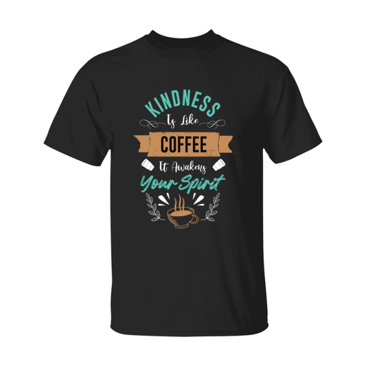 Coffee Lovers Funny Coffee Quote Tee Shirt, Black Unisex Gildan 500 Tee