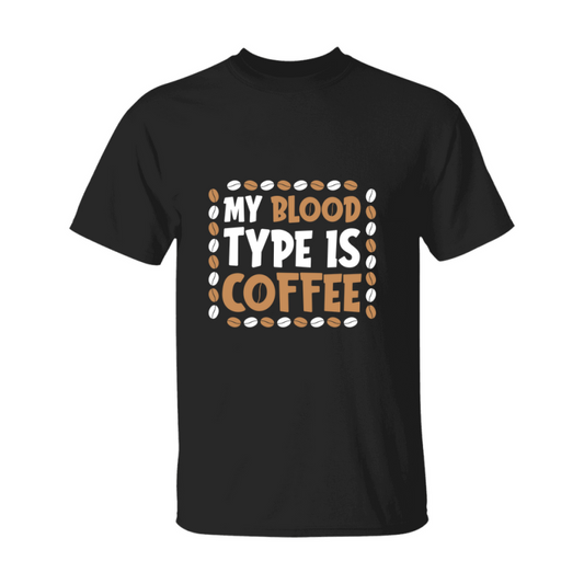 Coffee Lovers Funny Coffee Quote Tee Shirt, Black Unisex Gildan 500 Tee