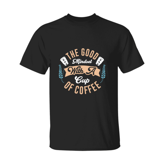 Coffee Lovers Funny Coffee Quote Tee Shirt, Black Unisex Gildan 500 Tee