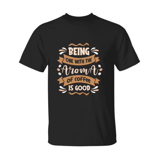 Coffee Lovers Funny Coffee Quote Tee Shirt, Black Unisex Gildan 500 Tee