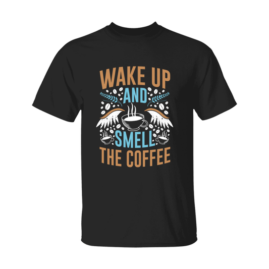 Coffee Lovers Funny Coffee Quote Tee Shirt, Black Unisex Gildan 500 Tee