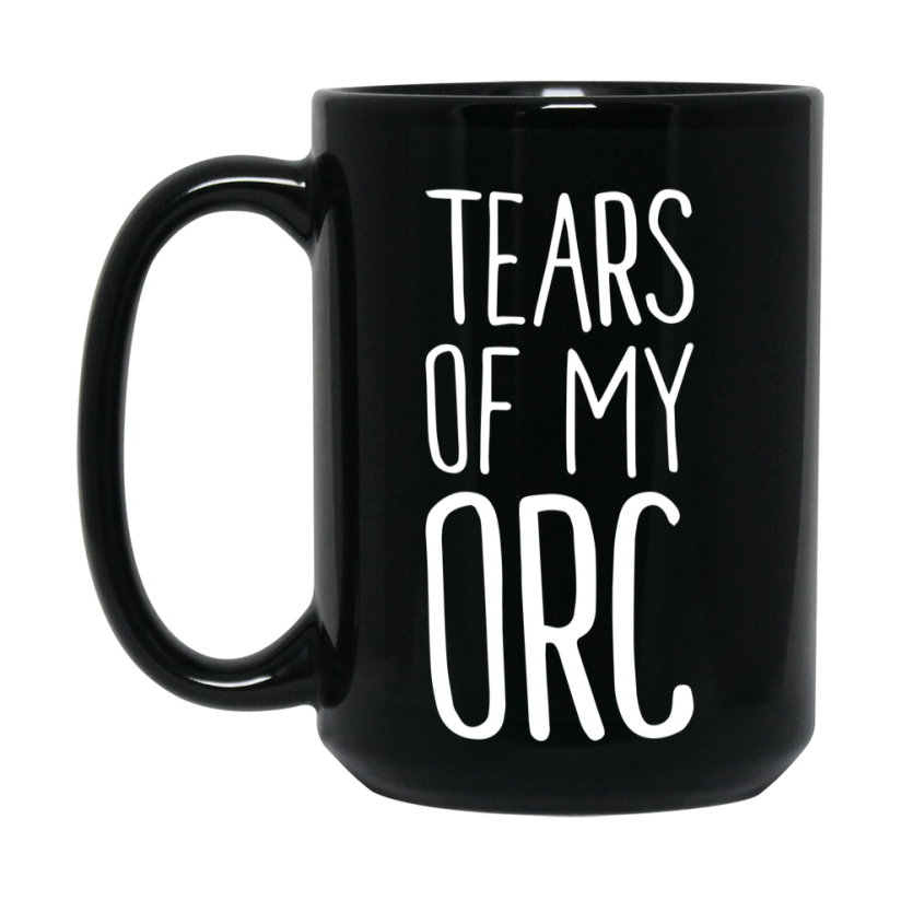 Dnd Dragon Masters Mug, Tears Of My Orc Coffee Mug
