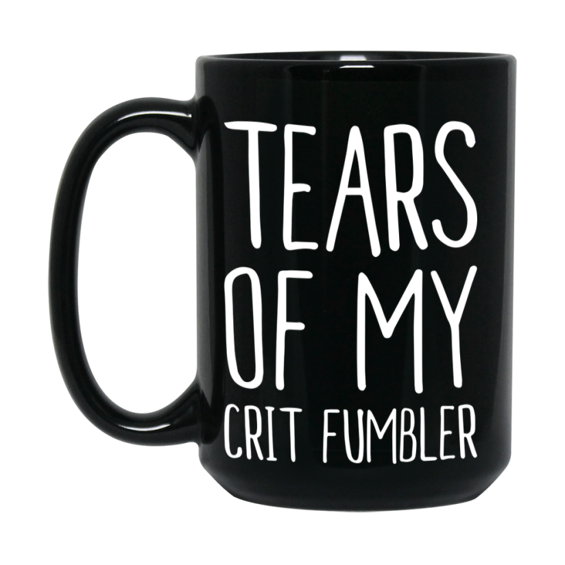Dnd Dragon Masters Mug, Tears Of My Crit Fumbler Coffee Mug