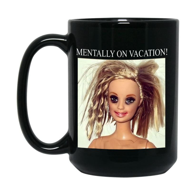 Disgusted Doll Face Mug, Funny Doll Face Meme Coffee Cup