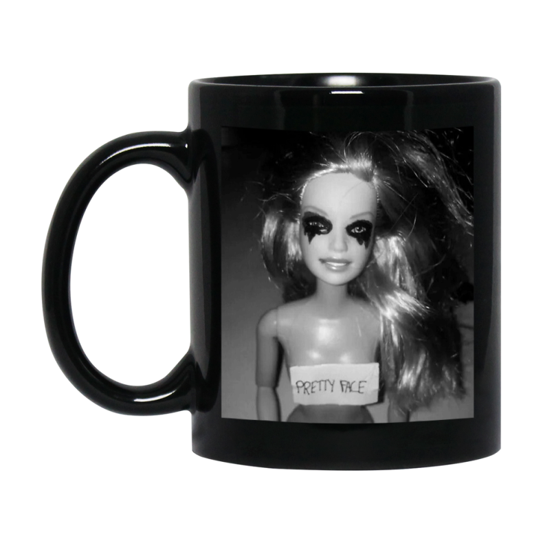 Disgusted Doll Face Mug, Funny Doll Face Meme Coffee Cup