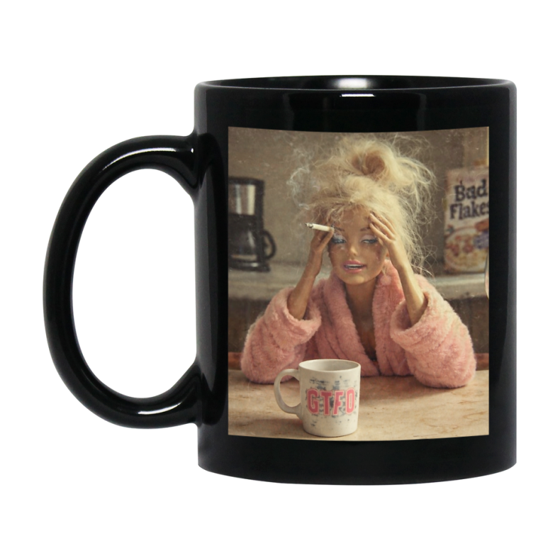 Disgusted Doll Face Mug, Funny Doll Face Meme Coffee Cup