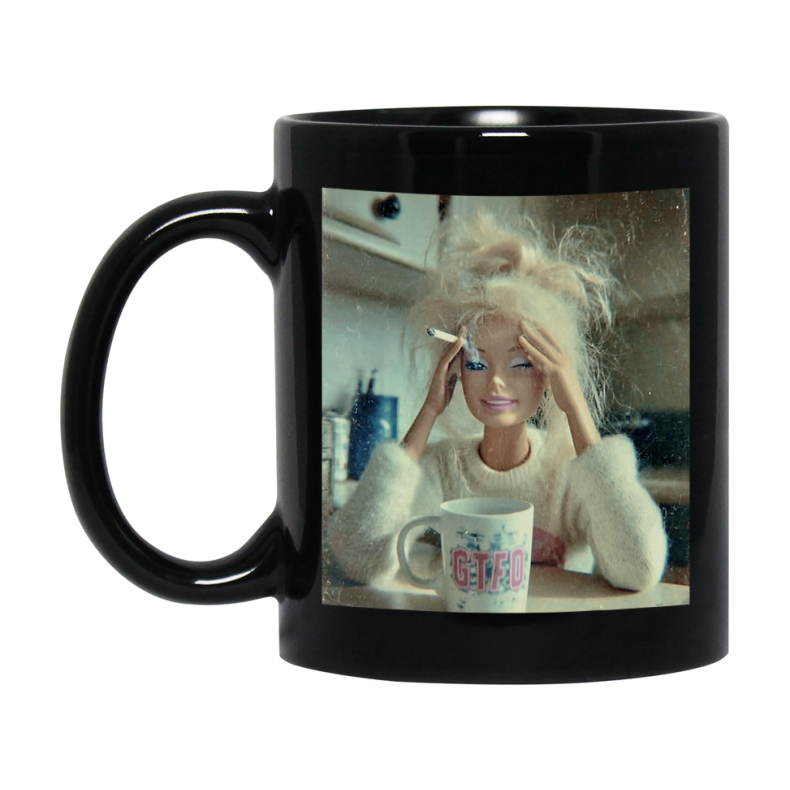 Disgusted Doll Face Mug, Funny Doll Face Meme Coffee Cup