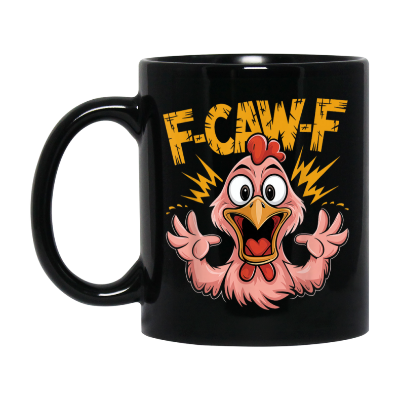 F Caw F Mug, Funny Bird Coffee Mug, 11Oz Or 15Oz Ceramic Cup