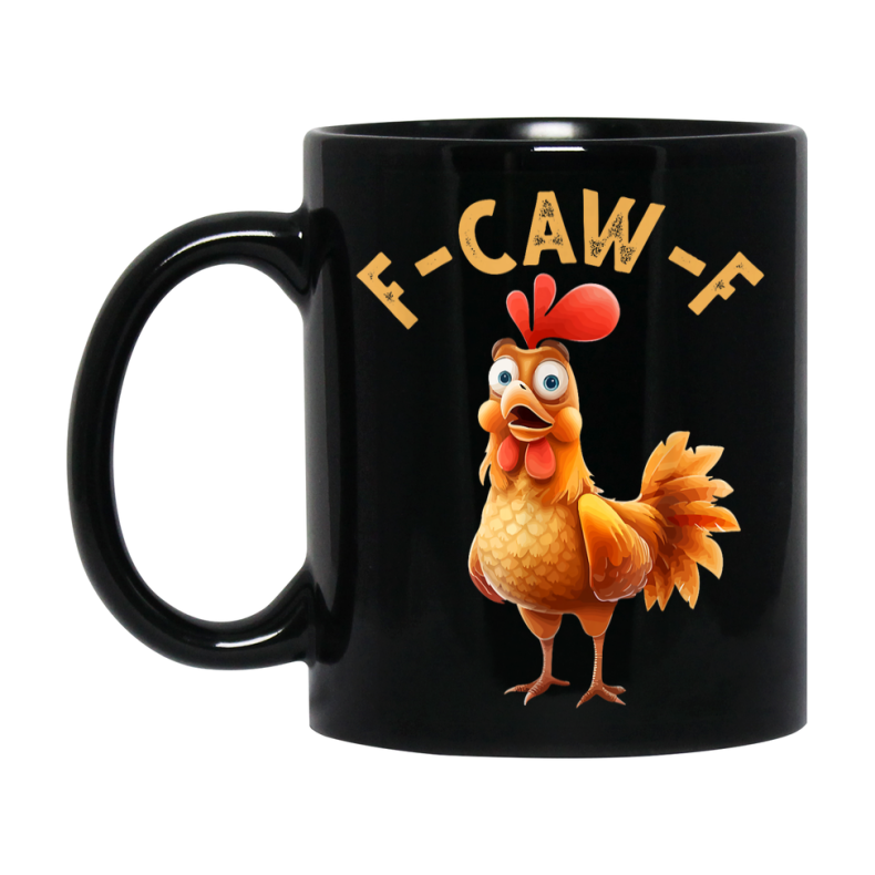 F Caw F Mug, Funny Bird Coffee Mug, 11Oz Or 15Oz Ceramic Cup