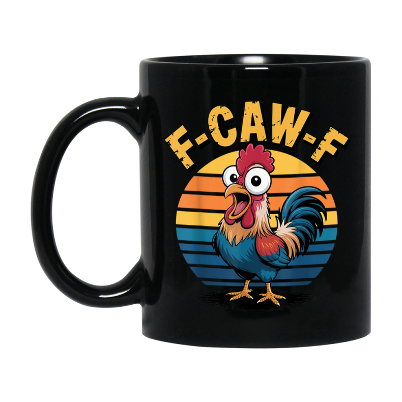 F Caw F Mug, Funny Bird Coffee Mug, 11Oz Or 15Oz Ceramic Cup